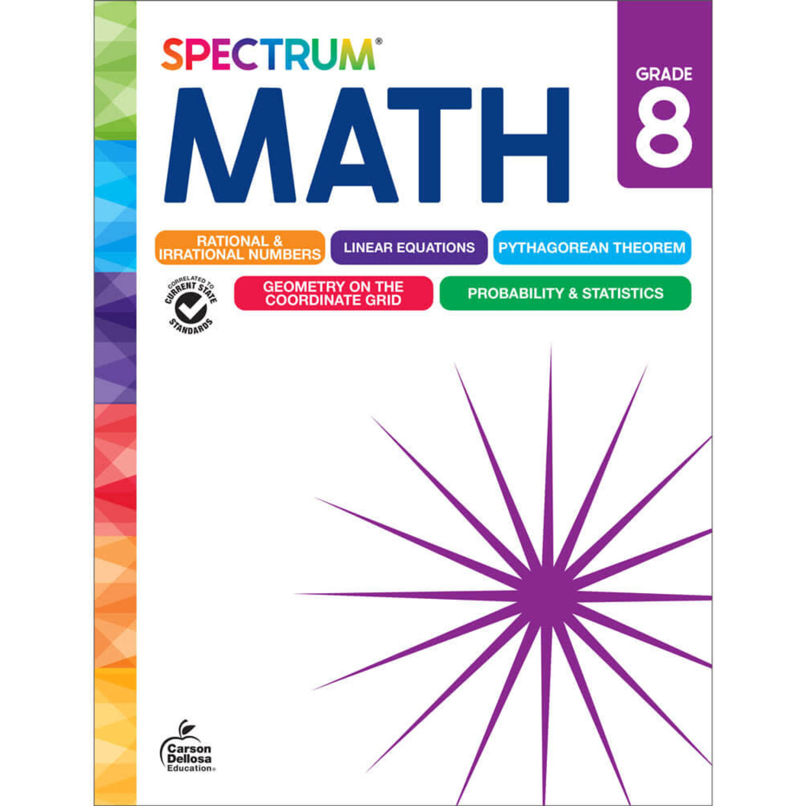 CARSON DELLOSA PUBLISHING CO Spectrum Math Workbook Grade 8