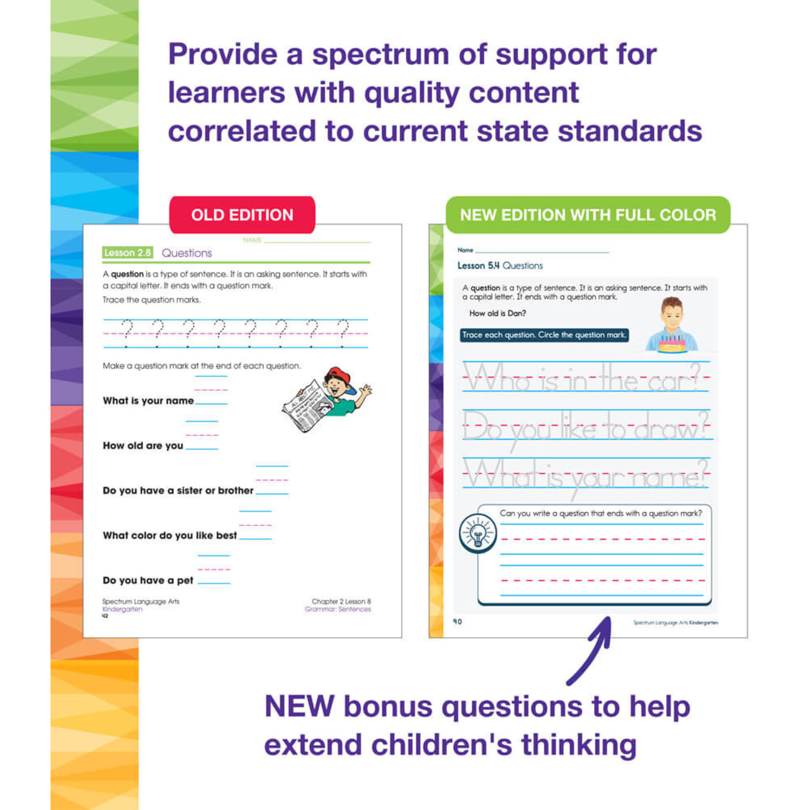 CARSON DELLOSA PUBLISHING CO Spectrum Language Arts Workbook Grade K