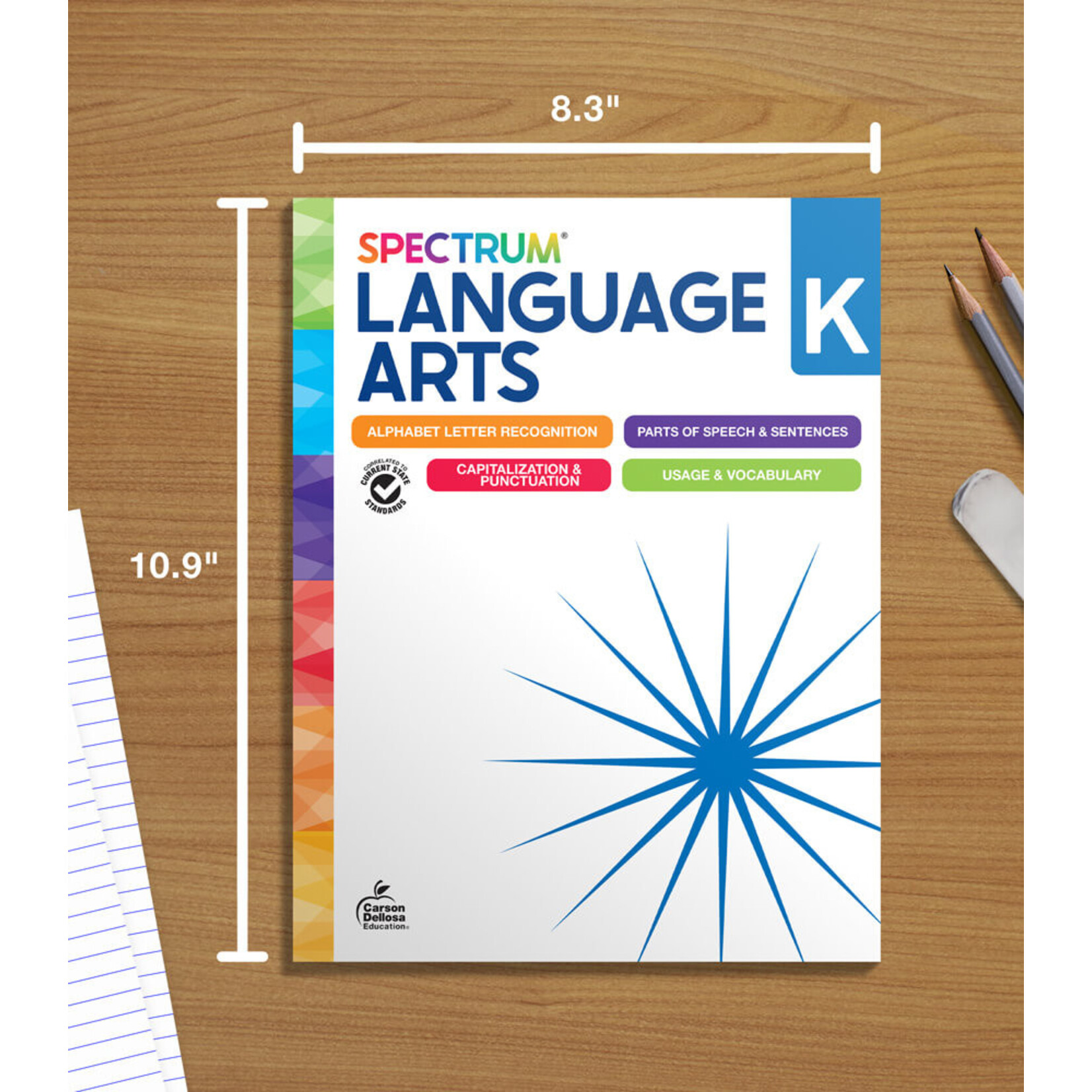 CARSON DELLOSA PUBLISHING CO Spectrum Language Arts Workbook Grade K