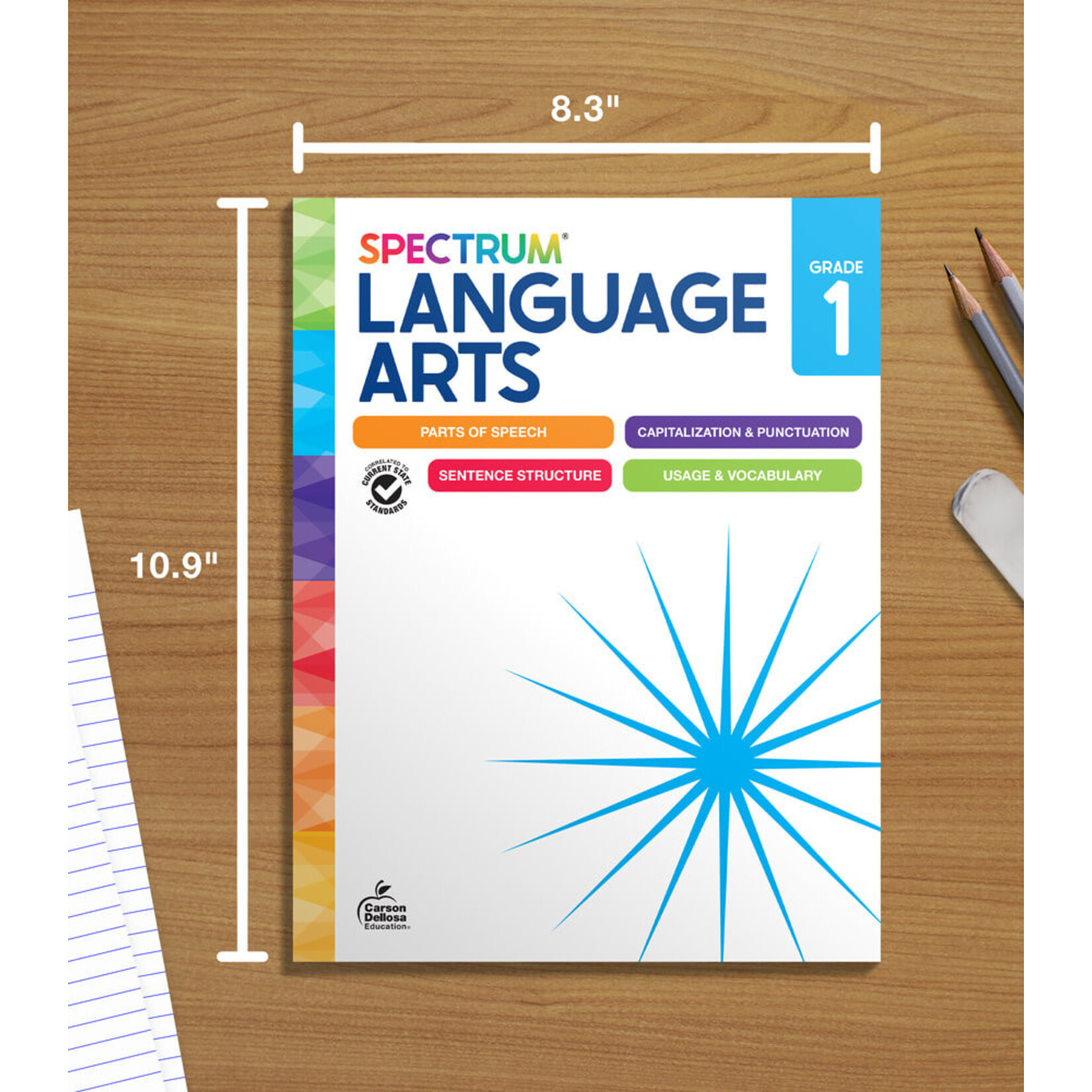 CARSON DELLOSA PUBLISHING CO Spectrum Language Arts Workbook Grade 1