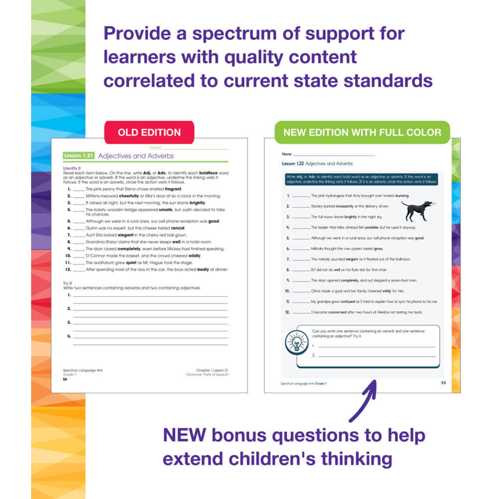 CARSON DELLOSA PUBLISHING CO Spectrum Language Arts Workbook Grade 7
