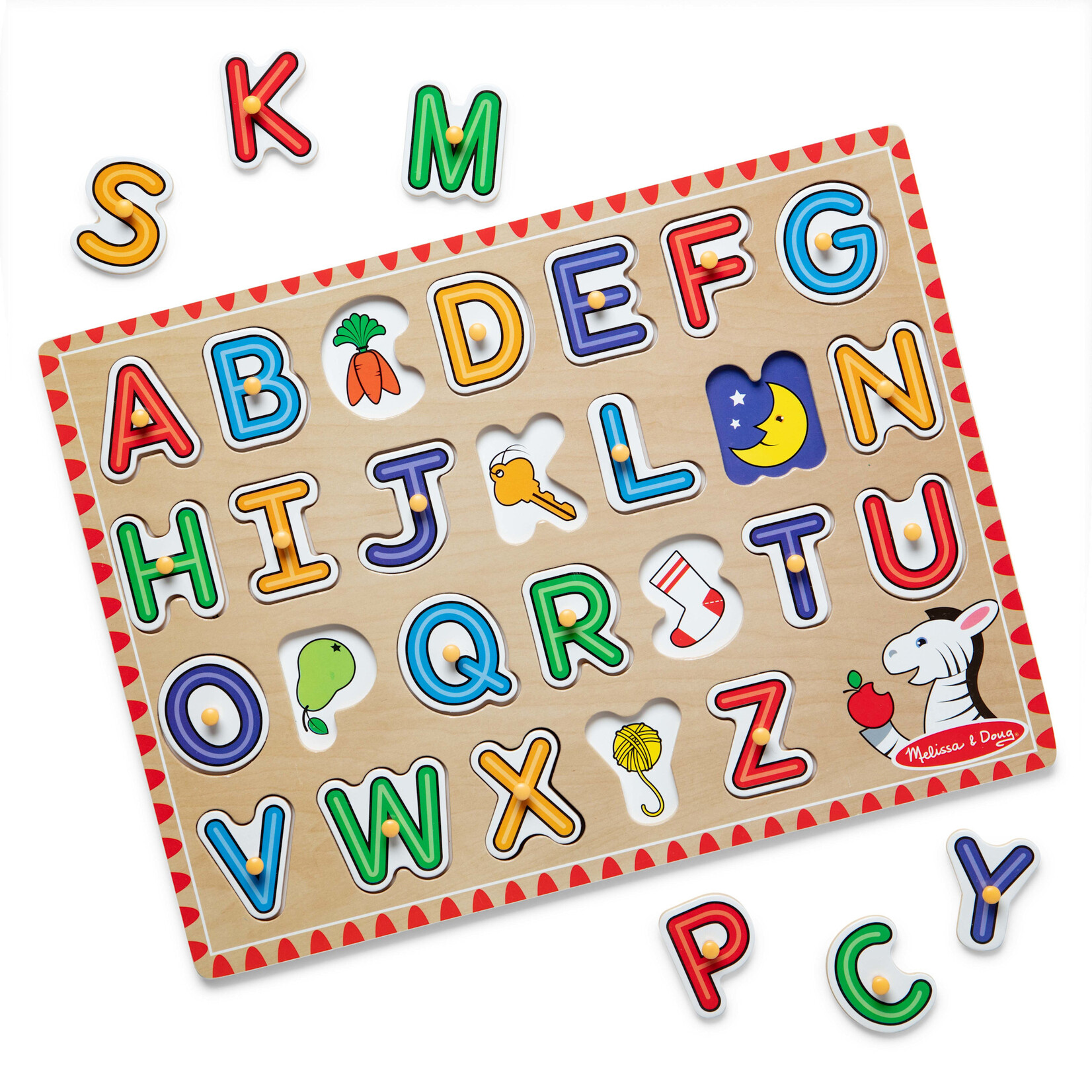 See-Inside Alphabet Peg Puzzle - 26 pieces