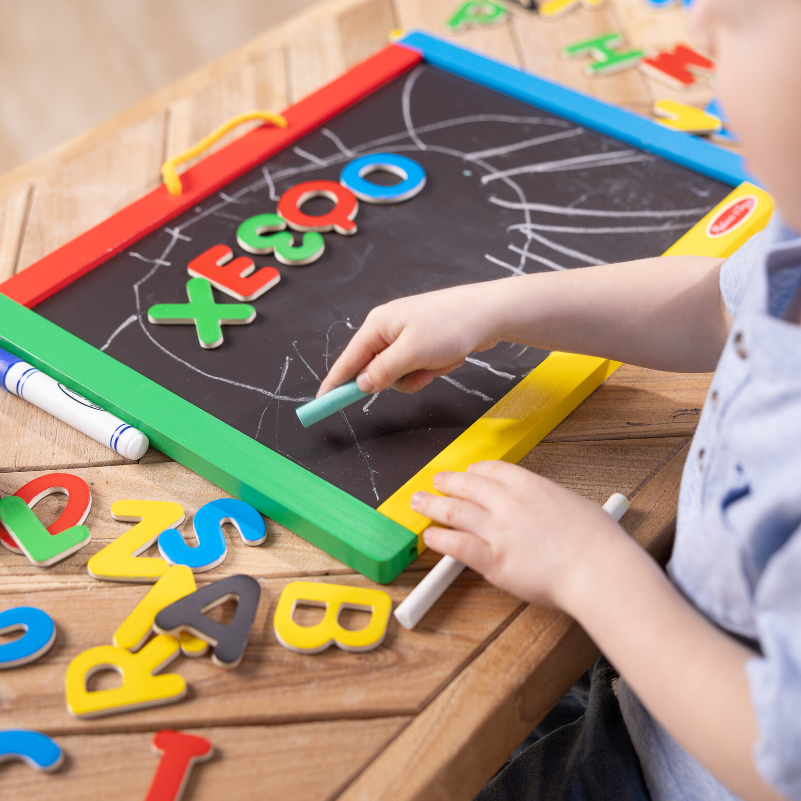 Magnetic Chalk and Dry-Erase Board