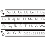 TEACHER CREATED RESOURCES Black and White Alphabet Line Mini Bulletin Board