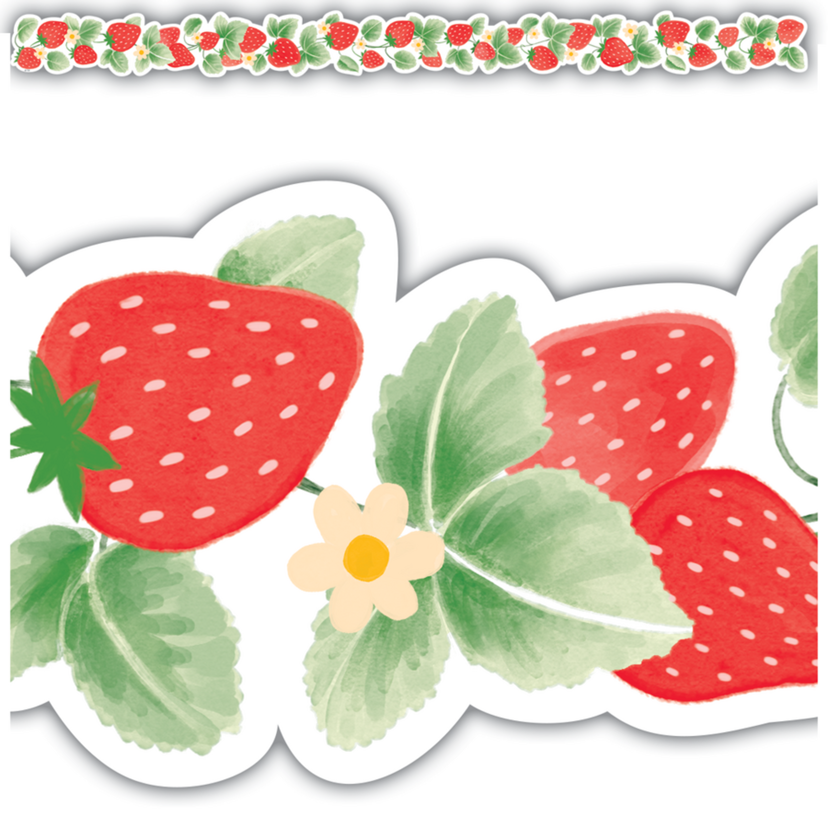CREATIVE TEACHING PRESS Strawberry Patch Die-Cut Border Trim