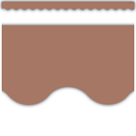 TEACHER CREATED RESOURCES Mocha Scalloped Border Trim