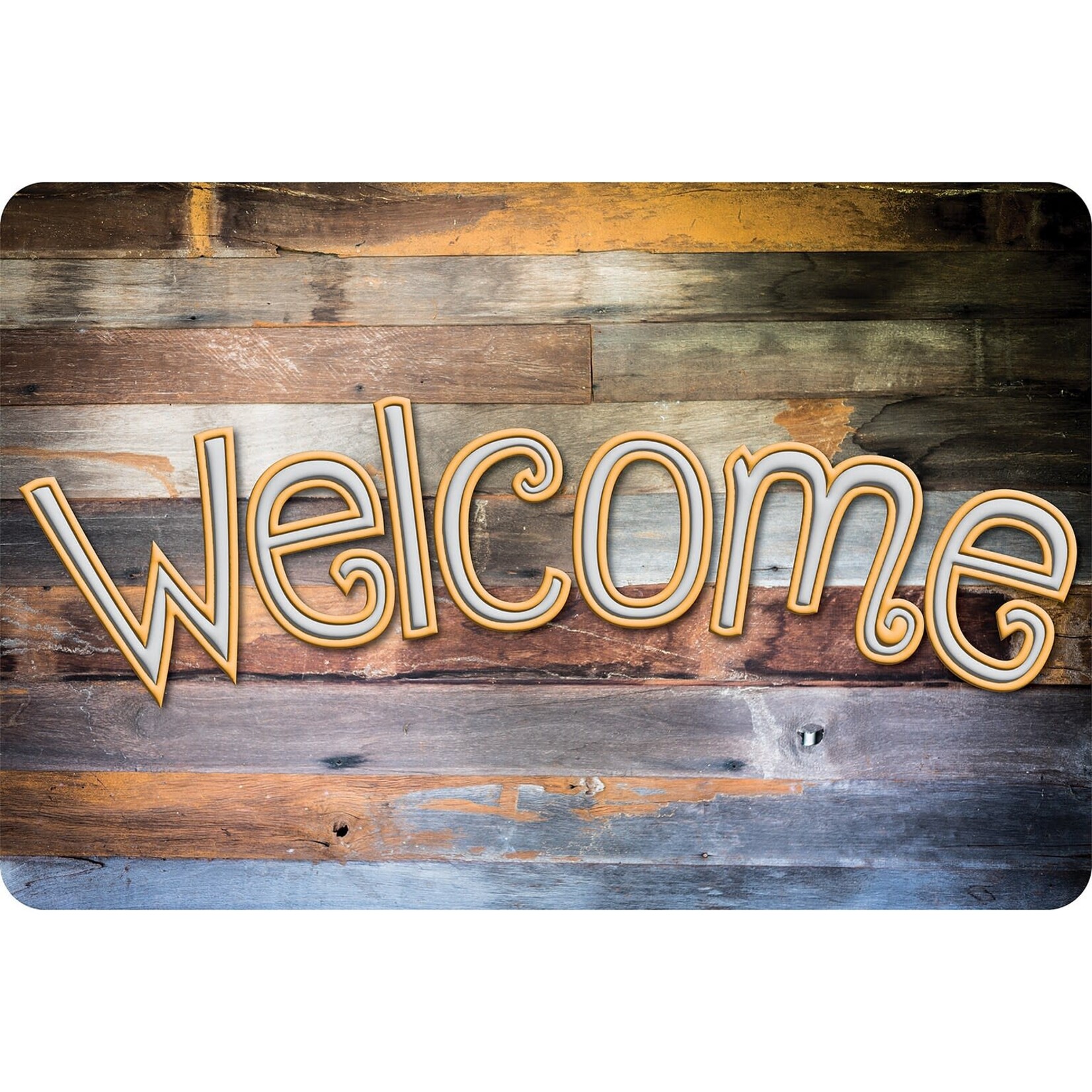 ASHLEY INCORPORATED Relaimed Wood Welcome Mat