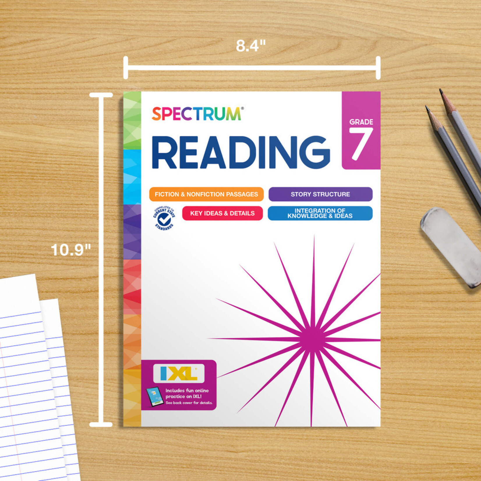 CARSON DELLOSA PUBLISHING CO Spectrum Reading Workbook Grade 7