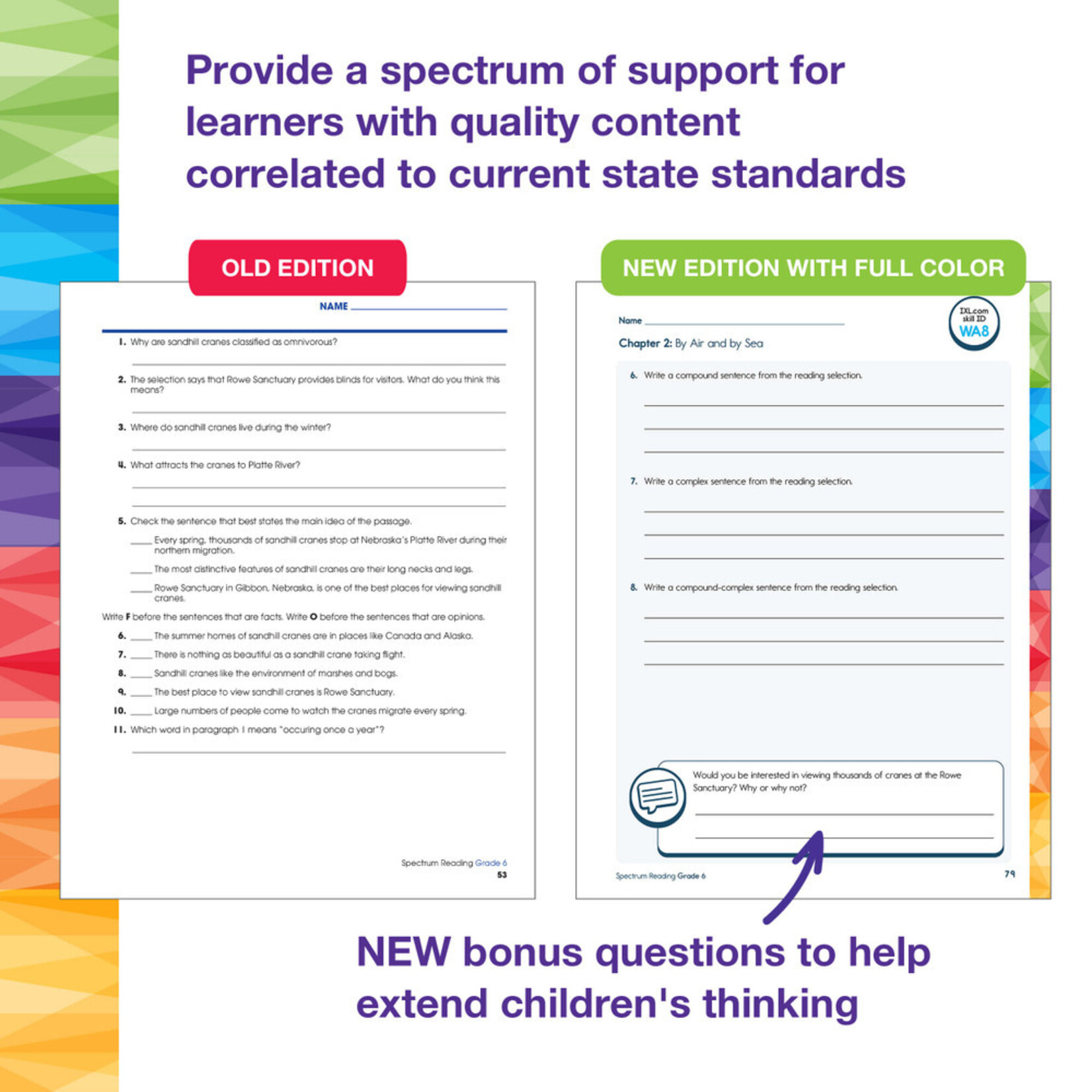 CARSON DELLOSA PUBLISHING CO Spectrum Reading Workbook Grade 6