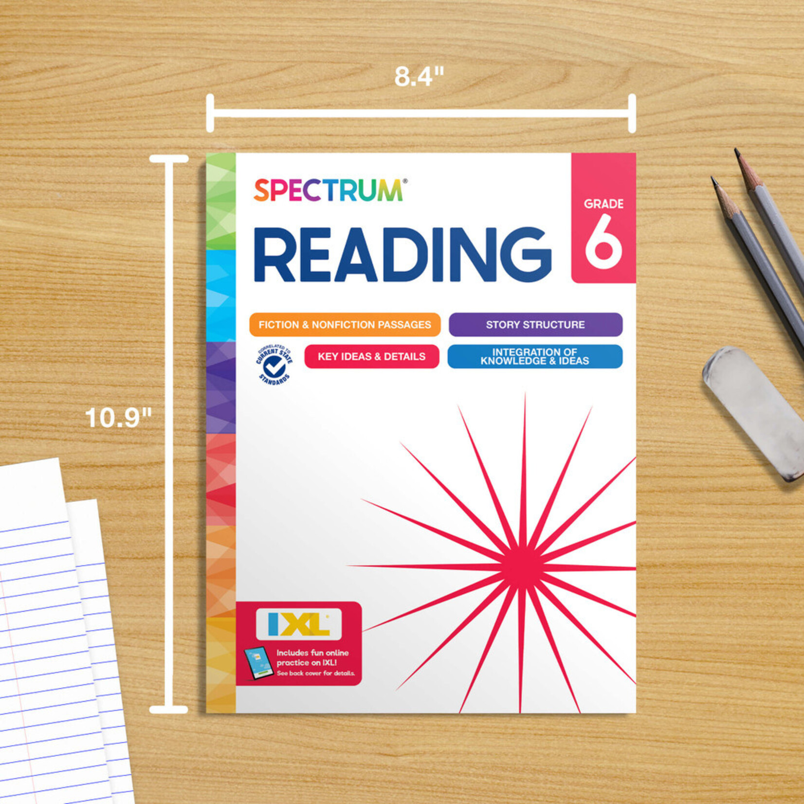 CARSON DELLOSA PUBLISHING CO Spectrum Reading Workbook Grade 6