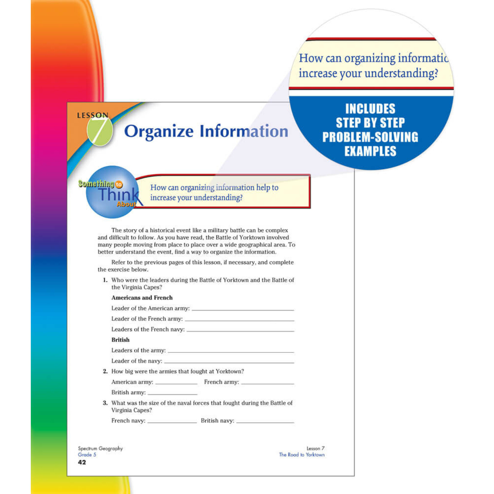 CARSON DELLOSA PUBLISHING CO Spectrum Geography Workbook Grade 5