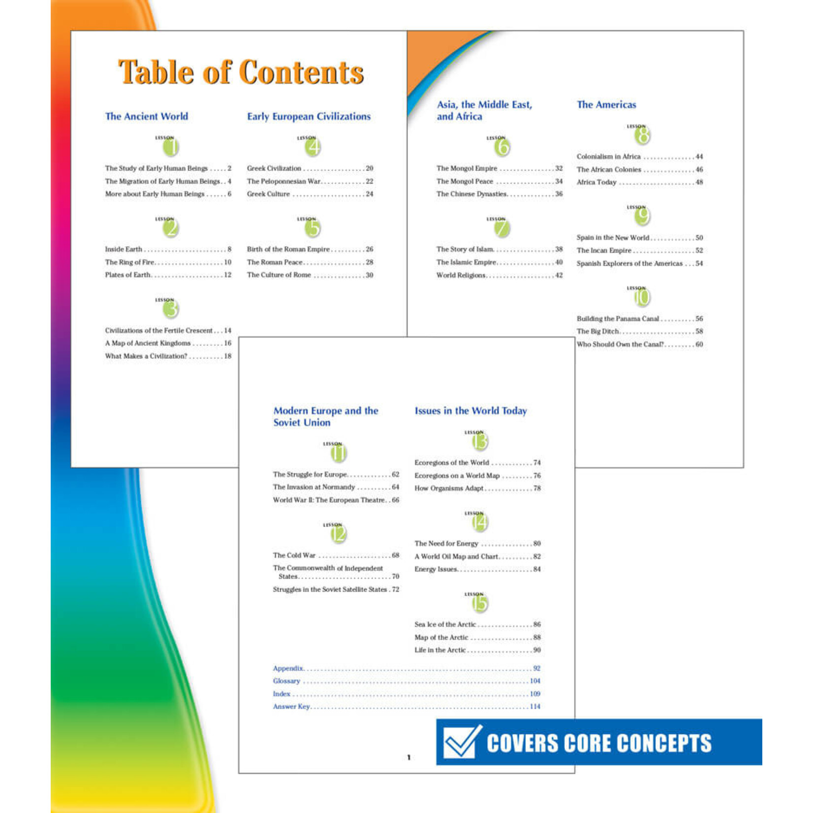 CARSON DELLOSA PUBLISHING CO Spectrum Geography Workbook Grade 6