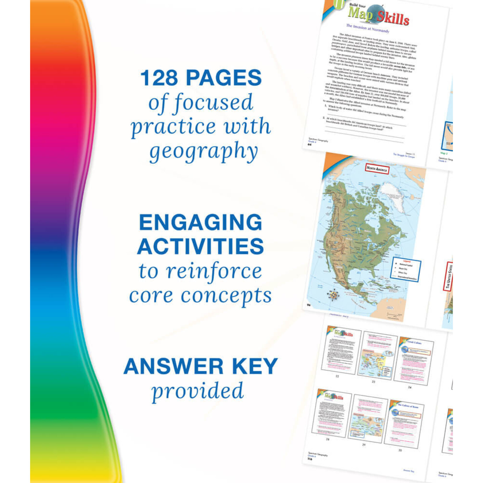 CARSON DELLOSA PUBLISHING CO Spectrum Geography Workbook Grade 6