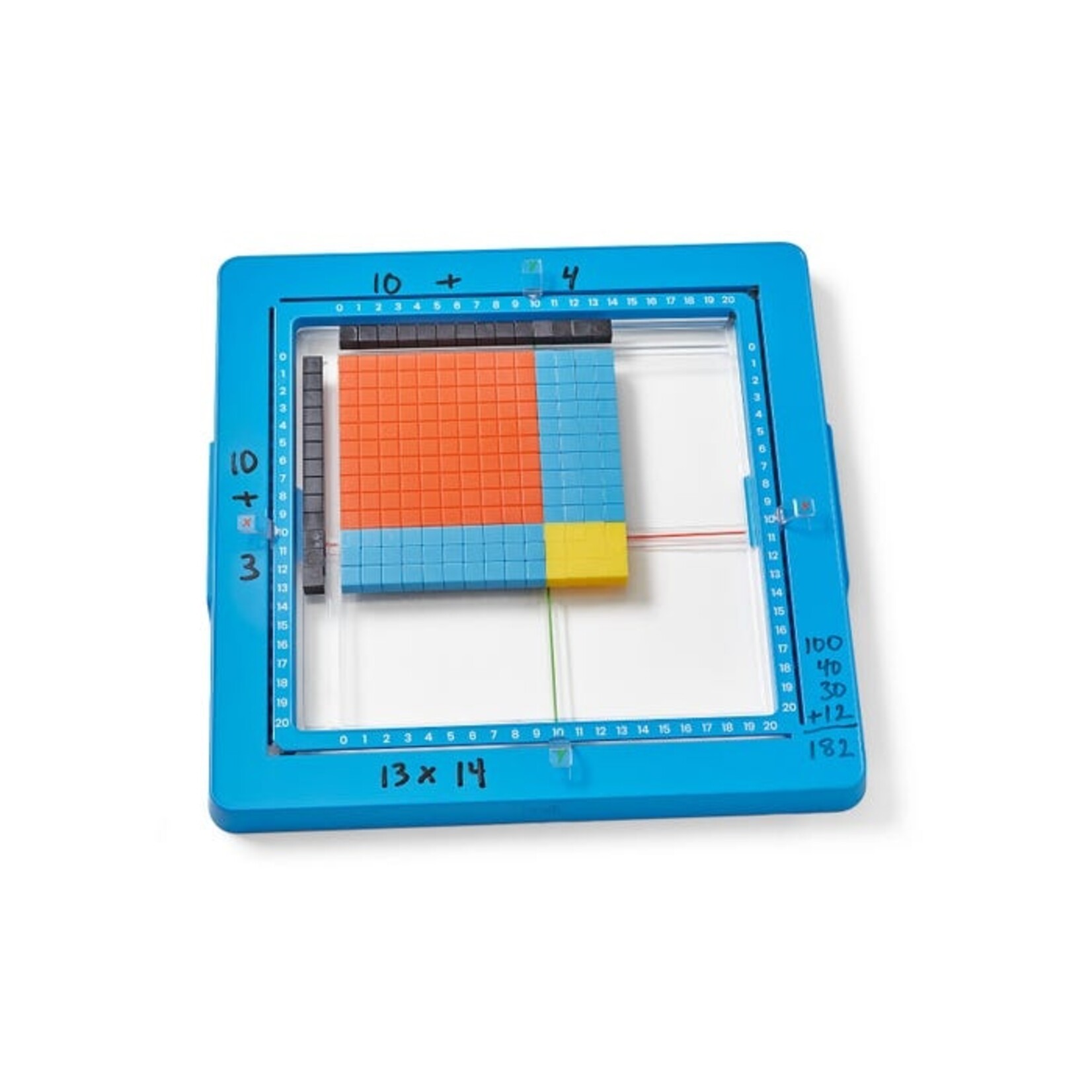 Area Model Tray with Base Ten Blocks