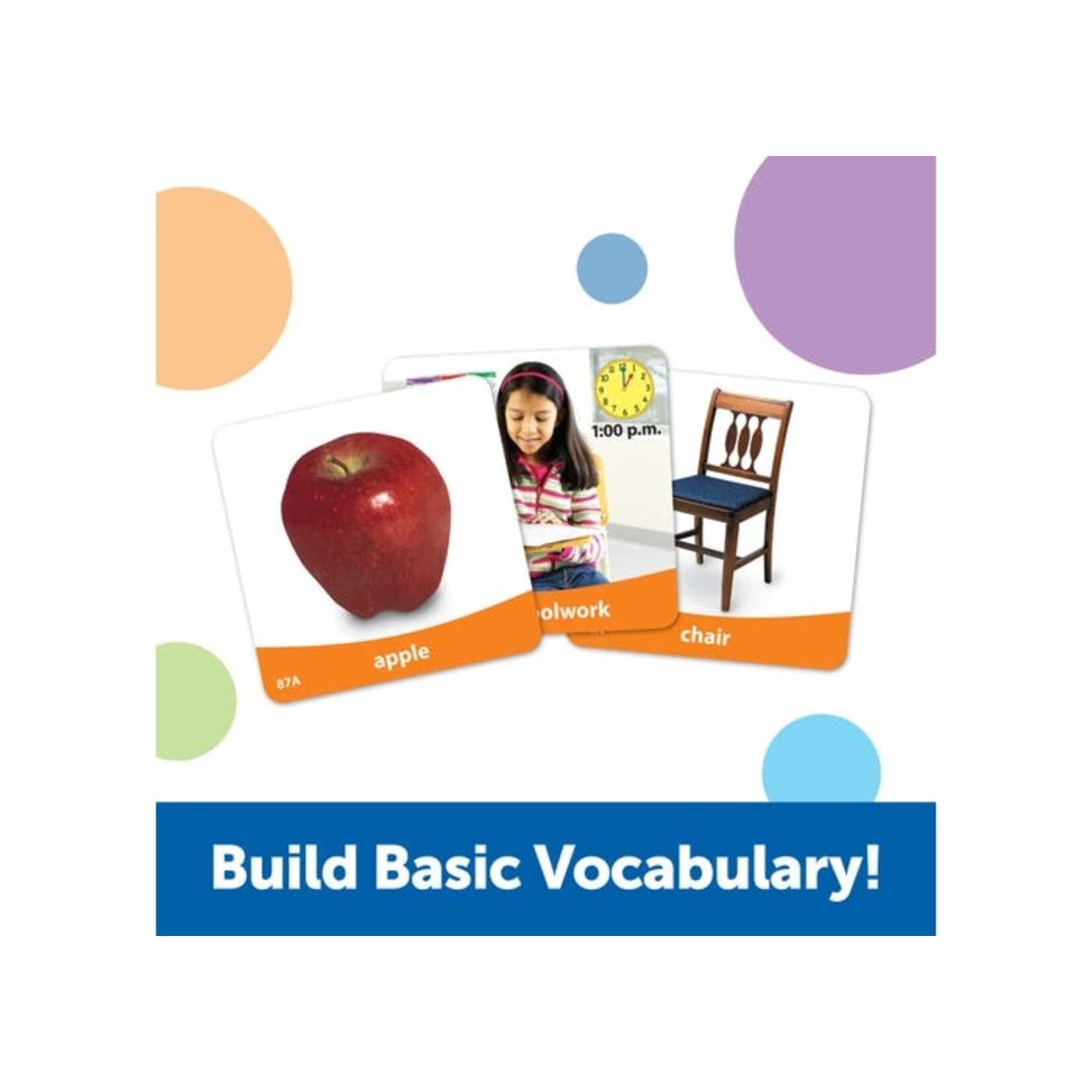 LEARNING RESOURCES INC Basic Vocabulary Photo Cards Set