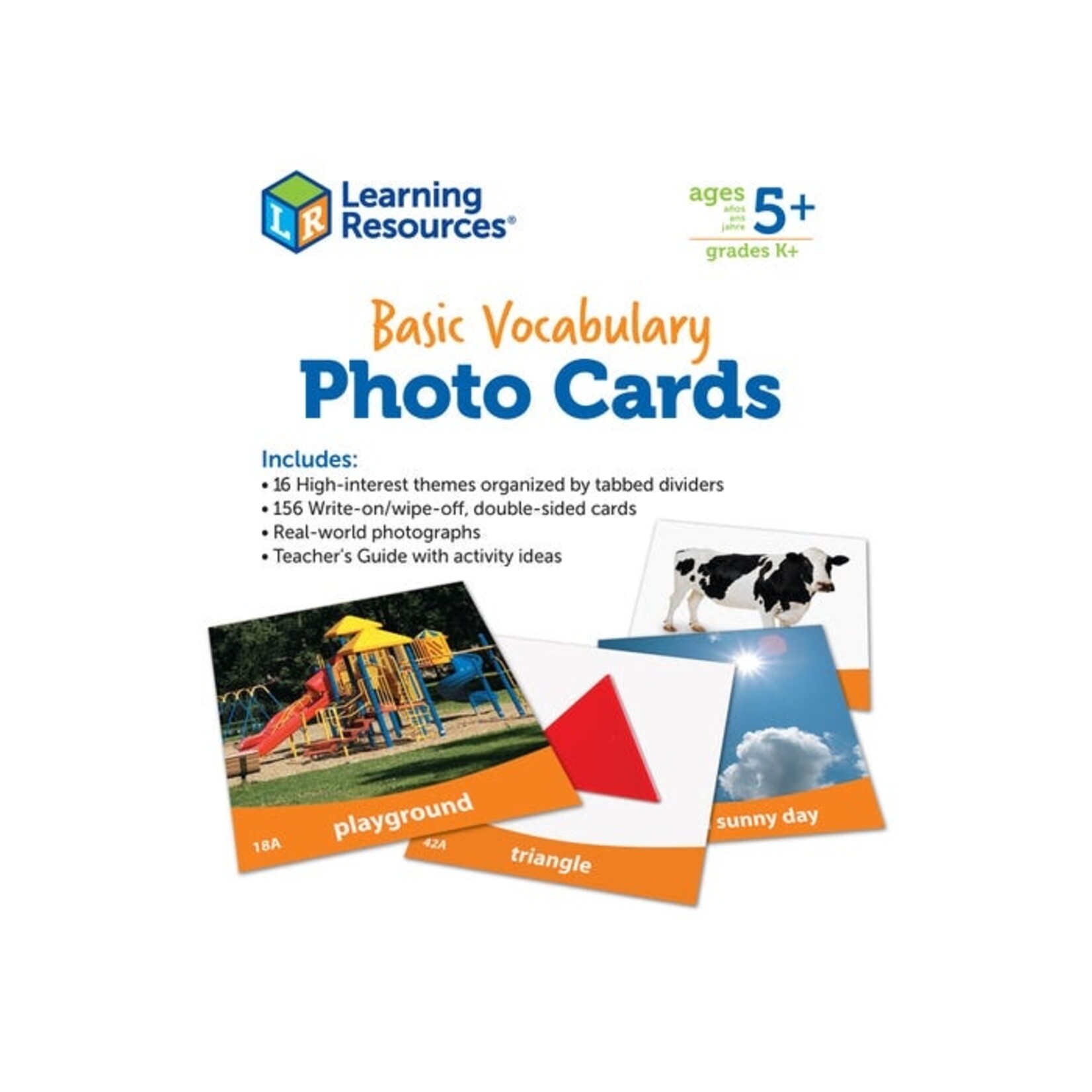 LEARNING RESOURCES INC Basic Vocabulary Photo Cards Set