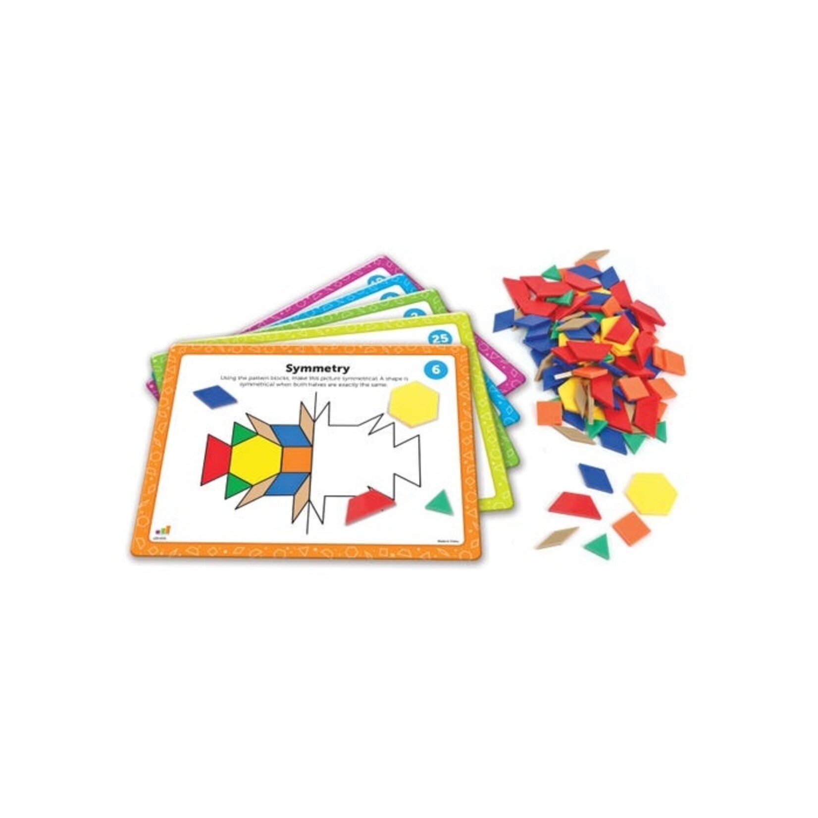 LEARNING RESOURCES INC Pattern Block Math Activity Set