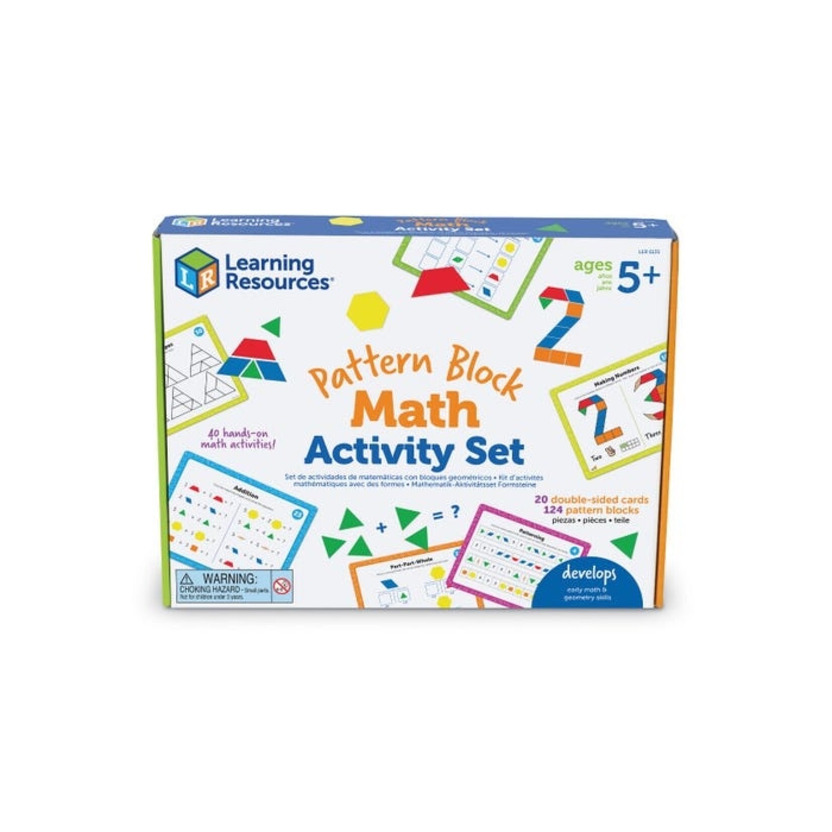 LEARNING RESOURCES INC Pattern Block Math Activity Set