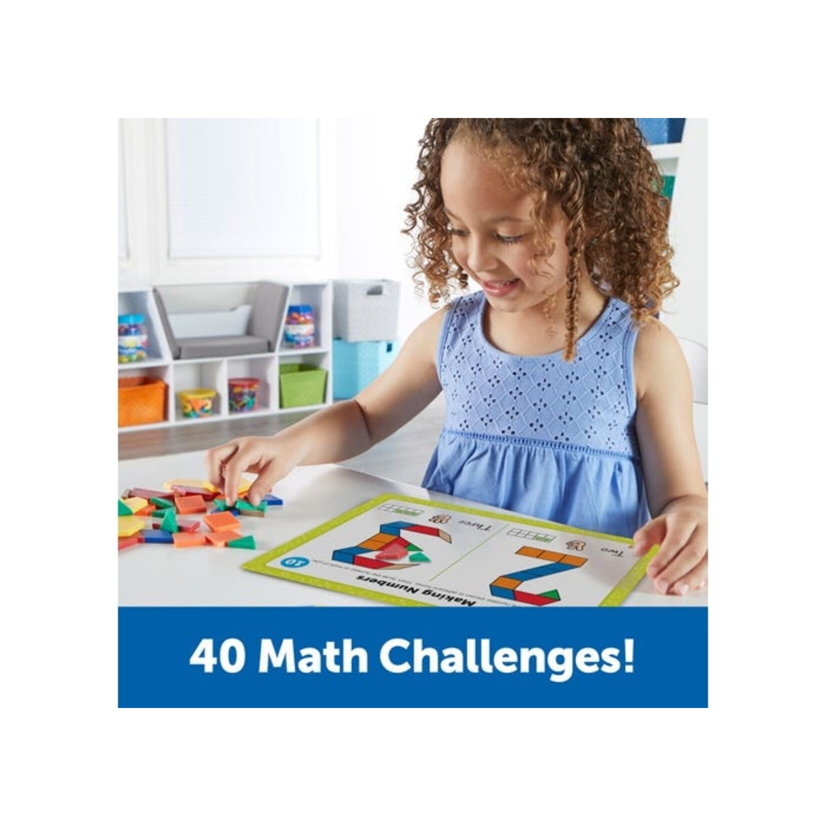 LEARNING RESOURCES INC Pattern Block Math Activity Set