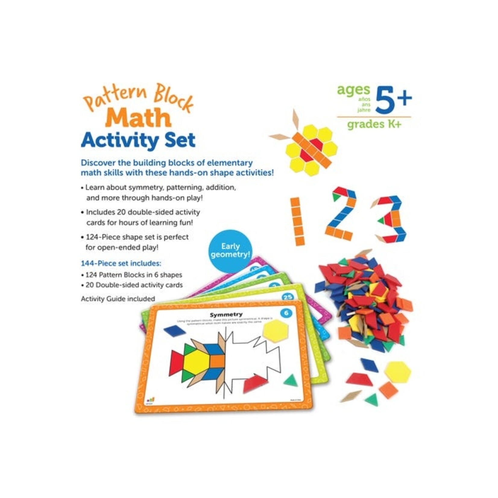 LEARNING RESOURCES INC Pattern Block Math Activity Set