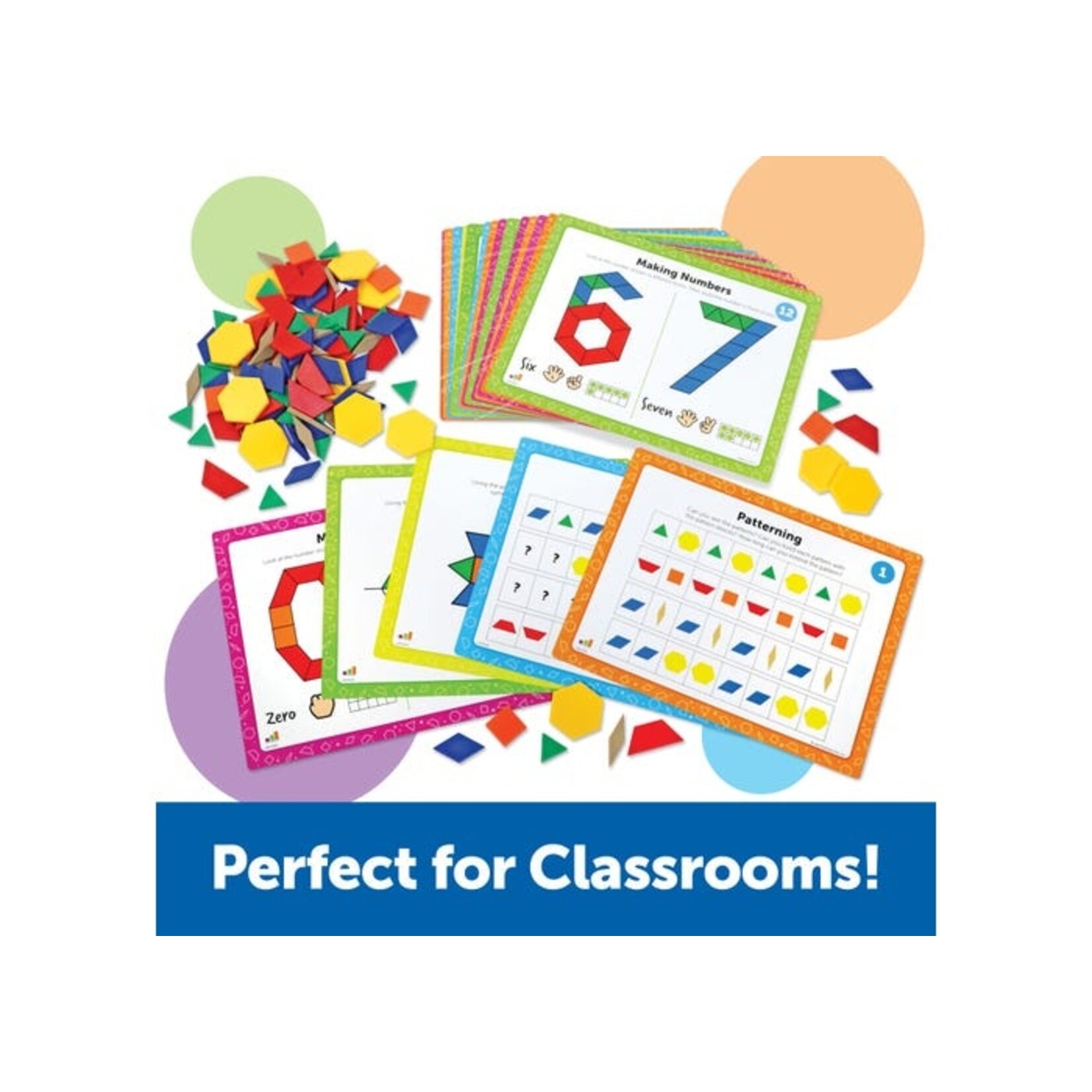 LEARNING RESOURCES INC Pattern Block Math Activity Set