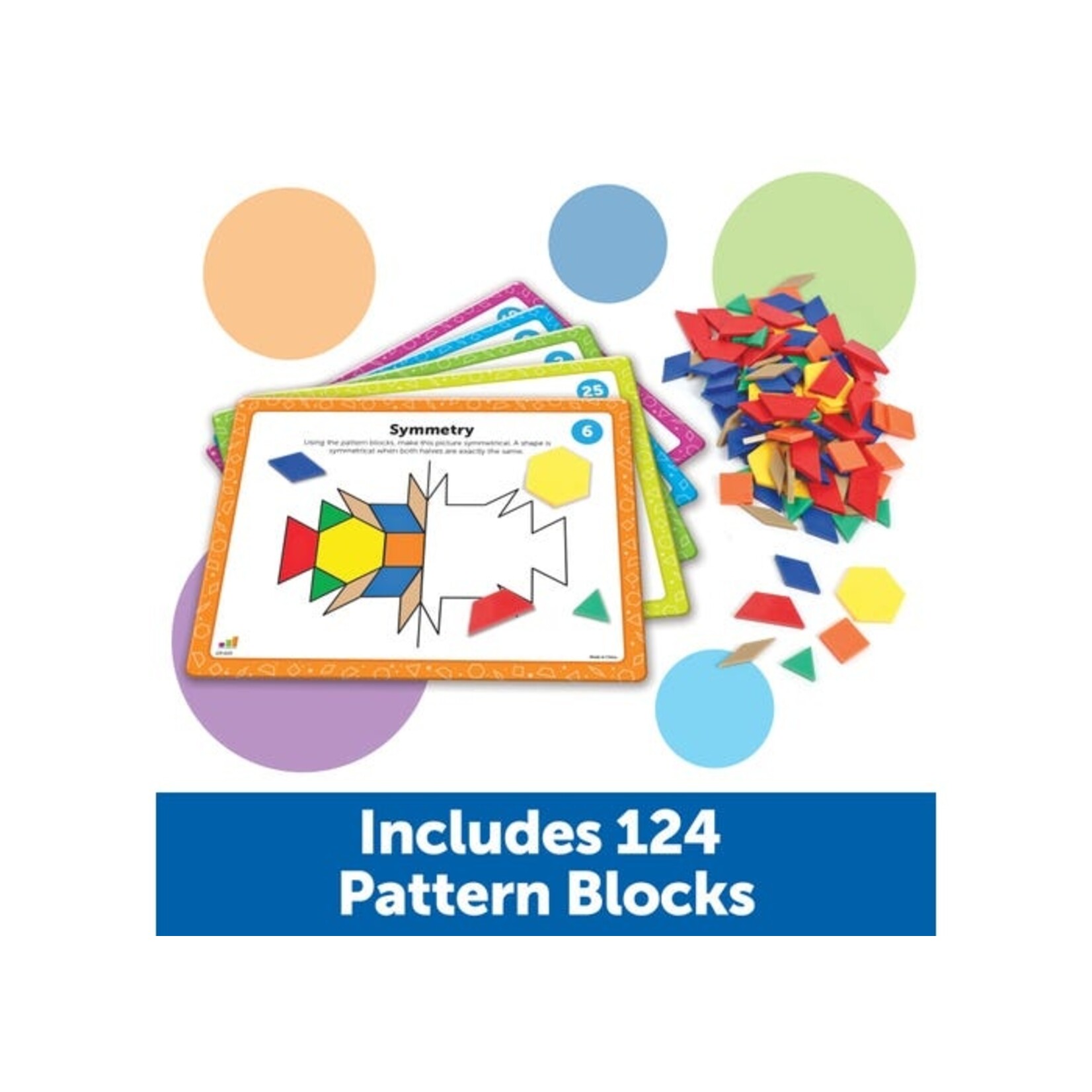 LEARNING RESOURCES INC Pattern Block Math Activity Set