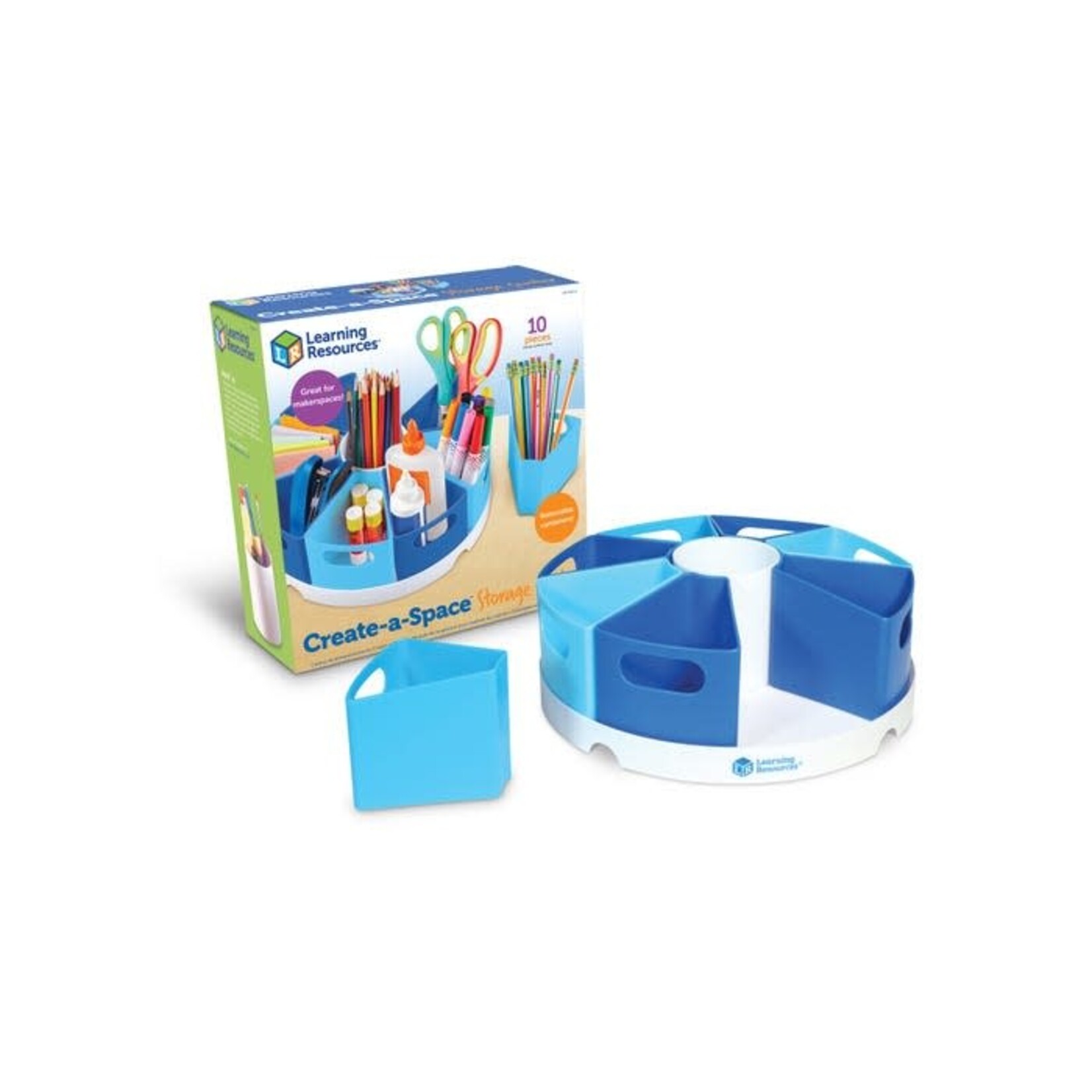 LEARNING RESOURCES INC Create-a-Space™ Storage Center - Blue