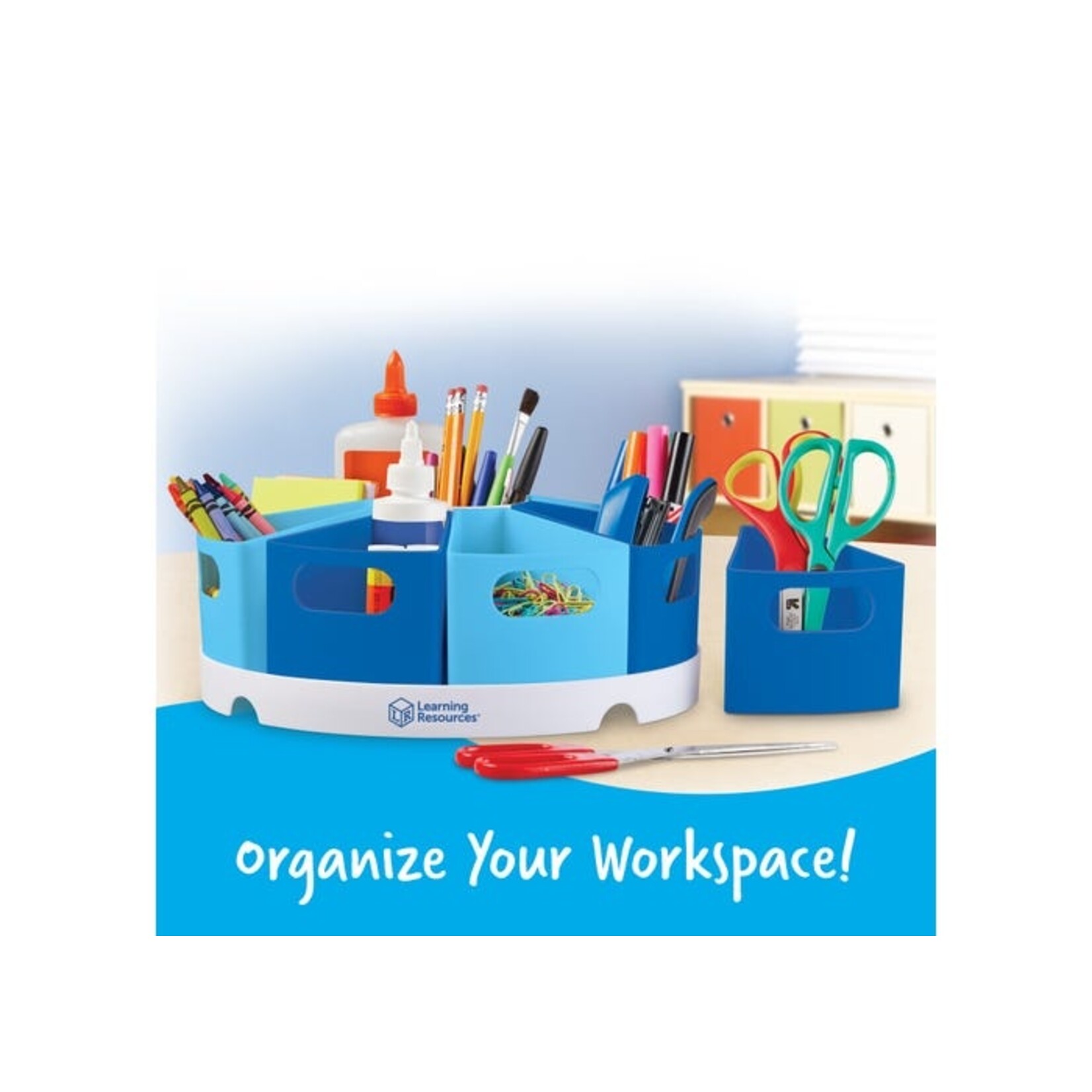 LEARNING RESOURCES INC Create-a-Space™ Storage Center - Blue