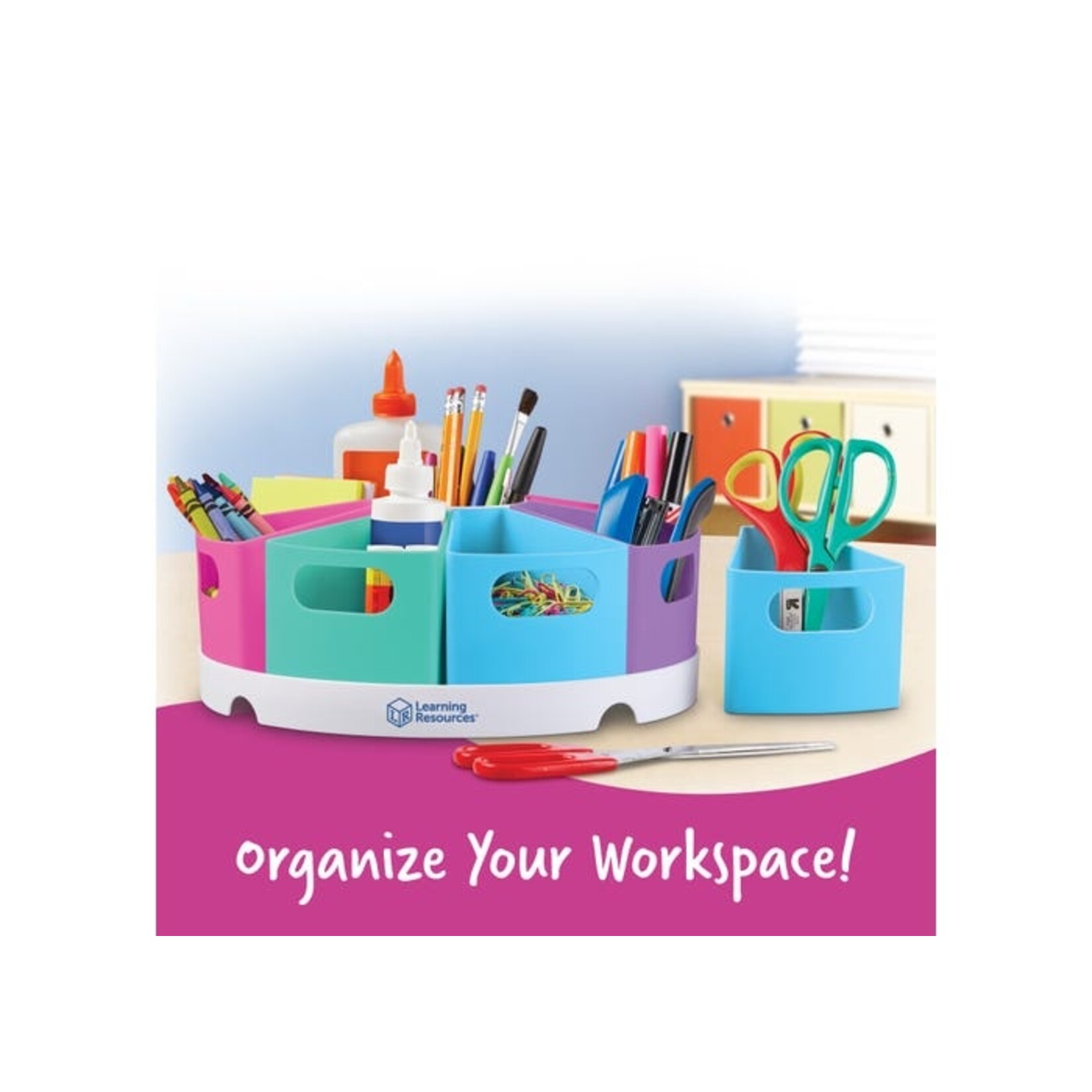 LEARNING RESOURCES INC Create-a-Space™ Storage Center - Pastel