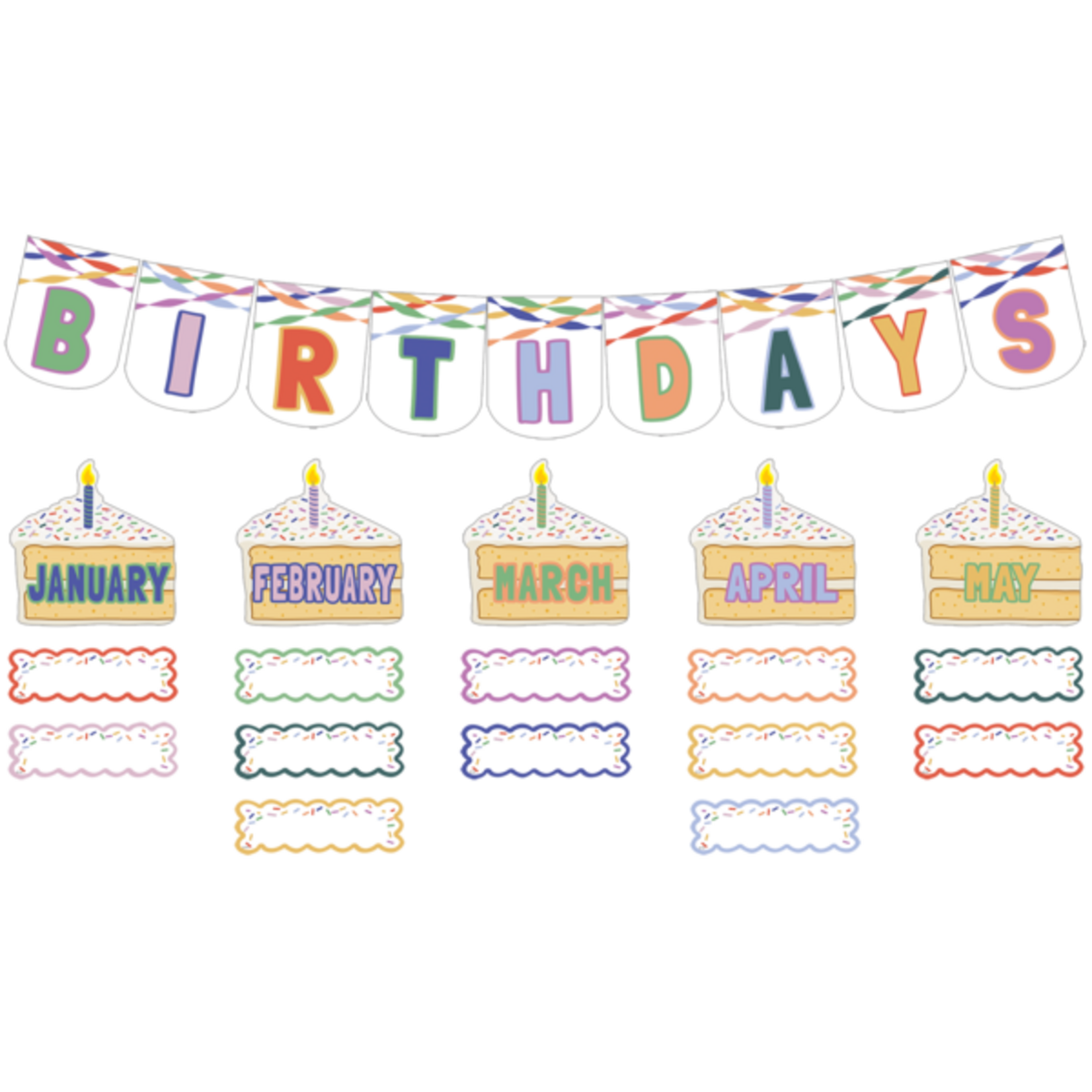 TEACHER CREATED RESOURCES Color Crush Birthdays Mini Bulletin Board
