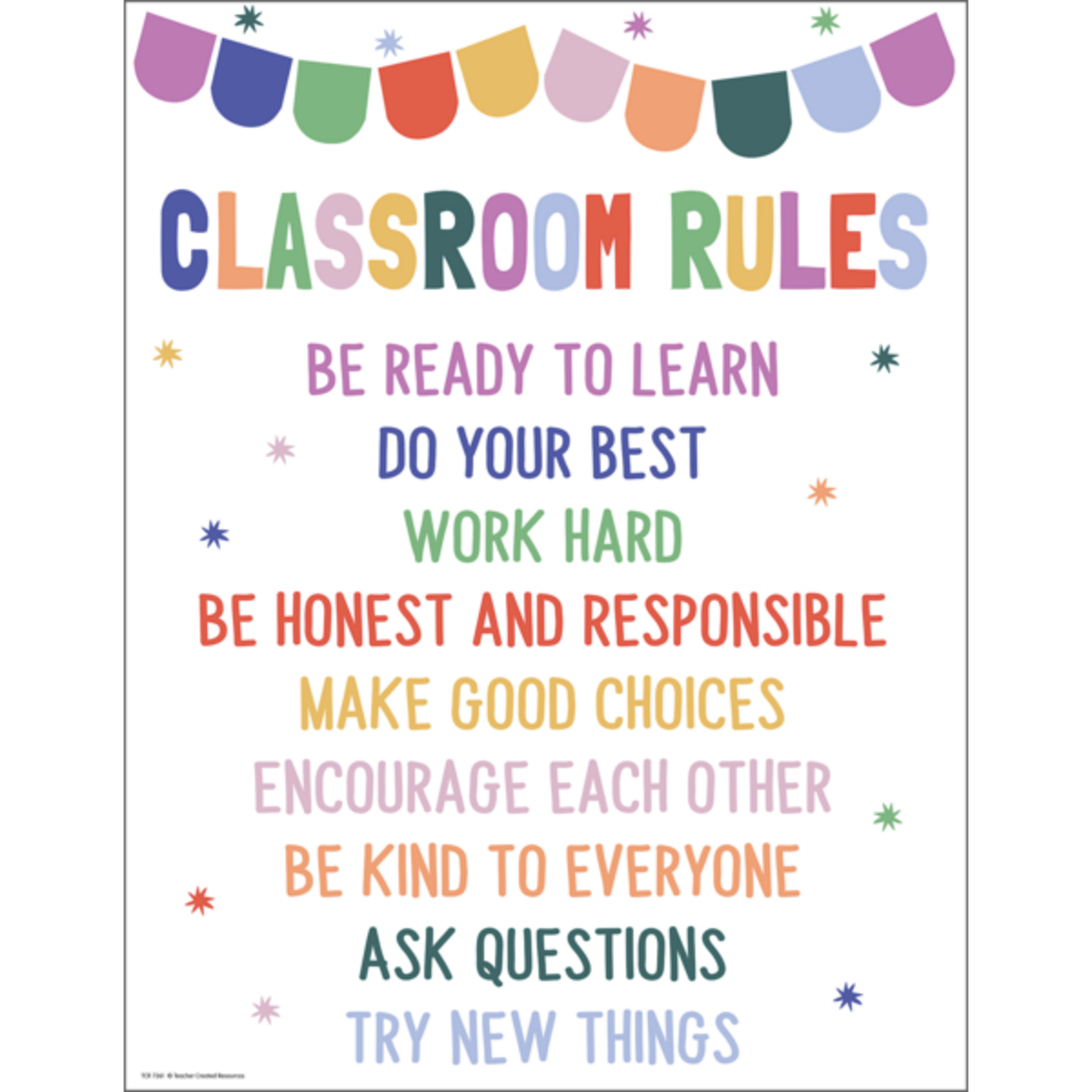 TEACHER CREATED RESOURCES Color Crush Classroom Rules Chart