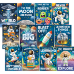 TEACHER CREATED RESOURCES Outer Space Crew Small Poster Pack