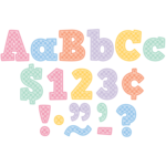 TEACHER CREATED RESOURCES Cool for School Checkers 4" Bold Block Letters Combo Pack