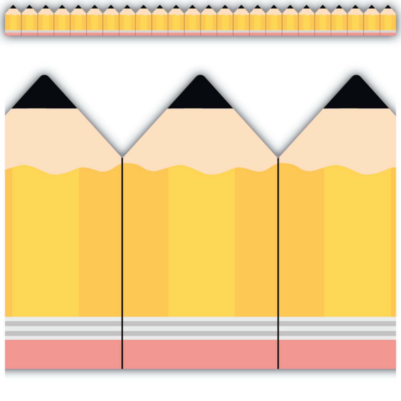 TEACHER CREATED RESOURCES Pencils Die-Cut Border Trim