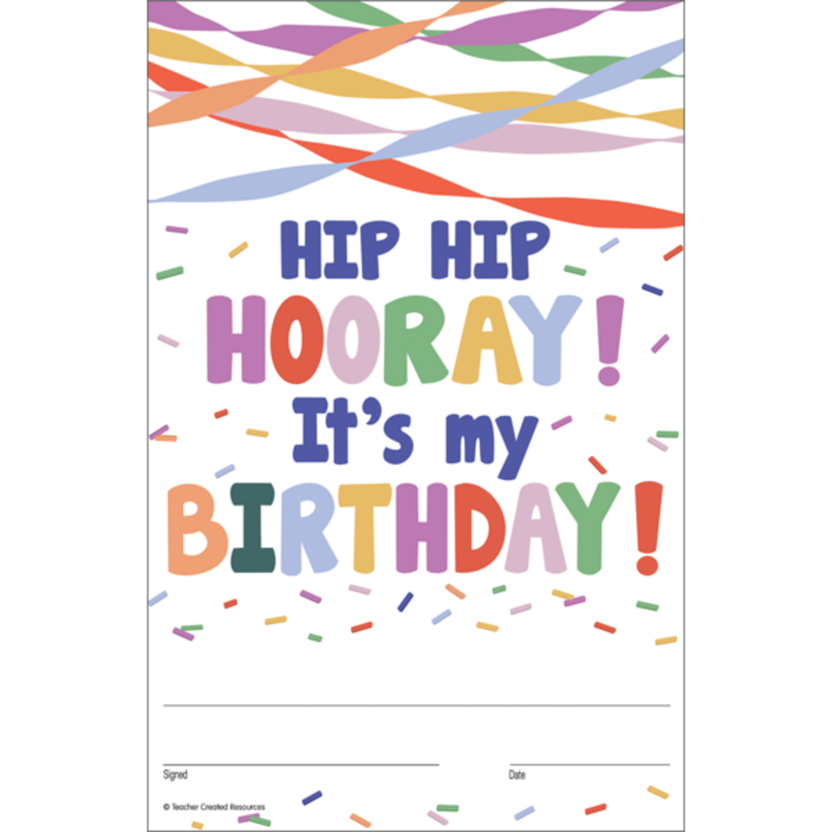 TEACHER CREATED RESOURCES Color Crush Happy Birthday Awards