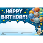 TEACHER CREATED RESOURCES Outer Space Crew Happy Birthday Awards