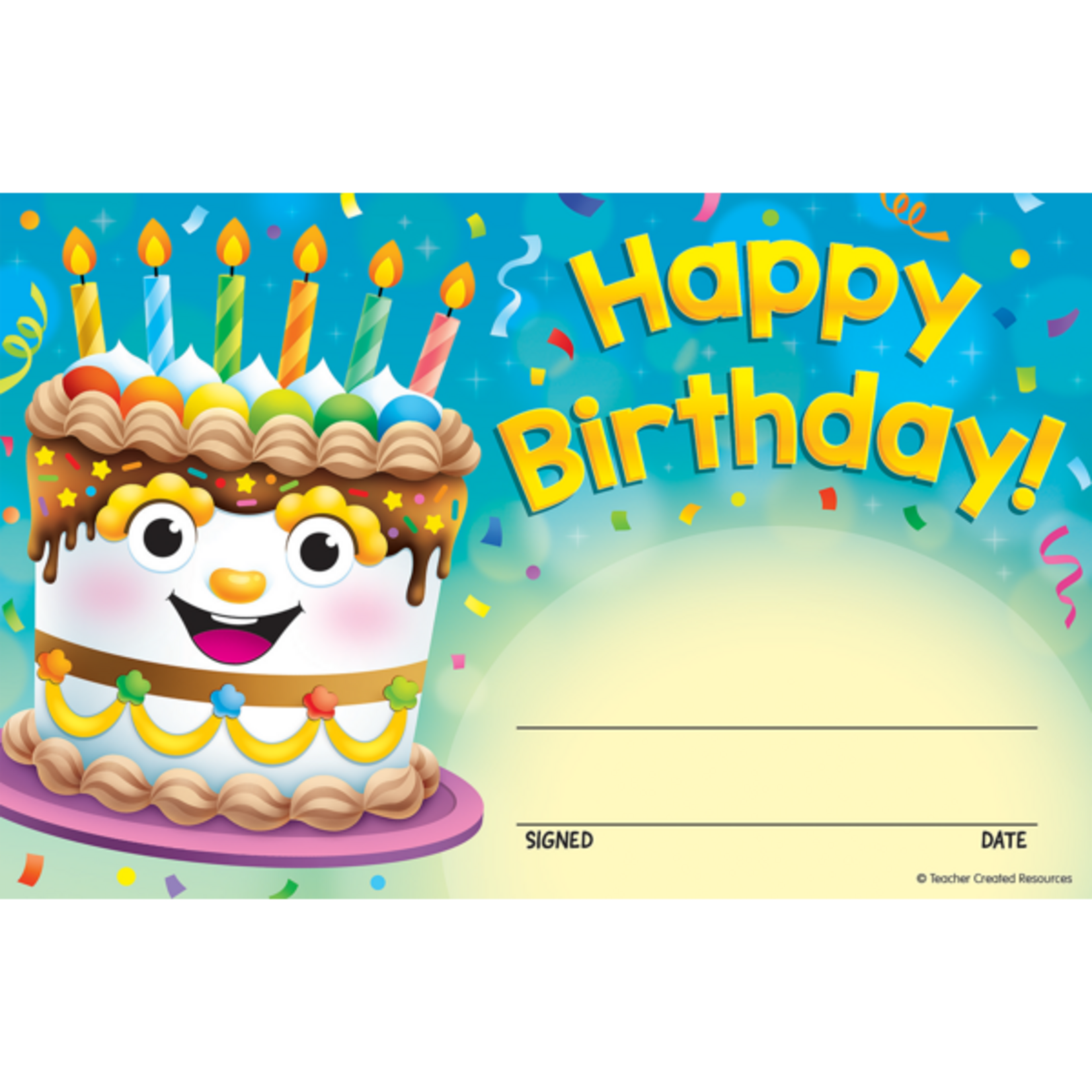 TEACHER CREATED RESOURCES Happy Birthday Cake Awards