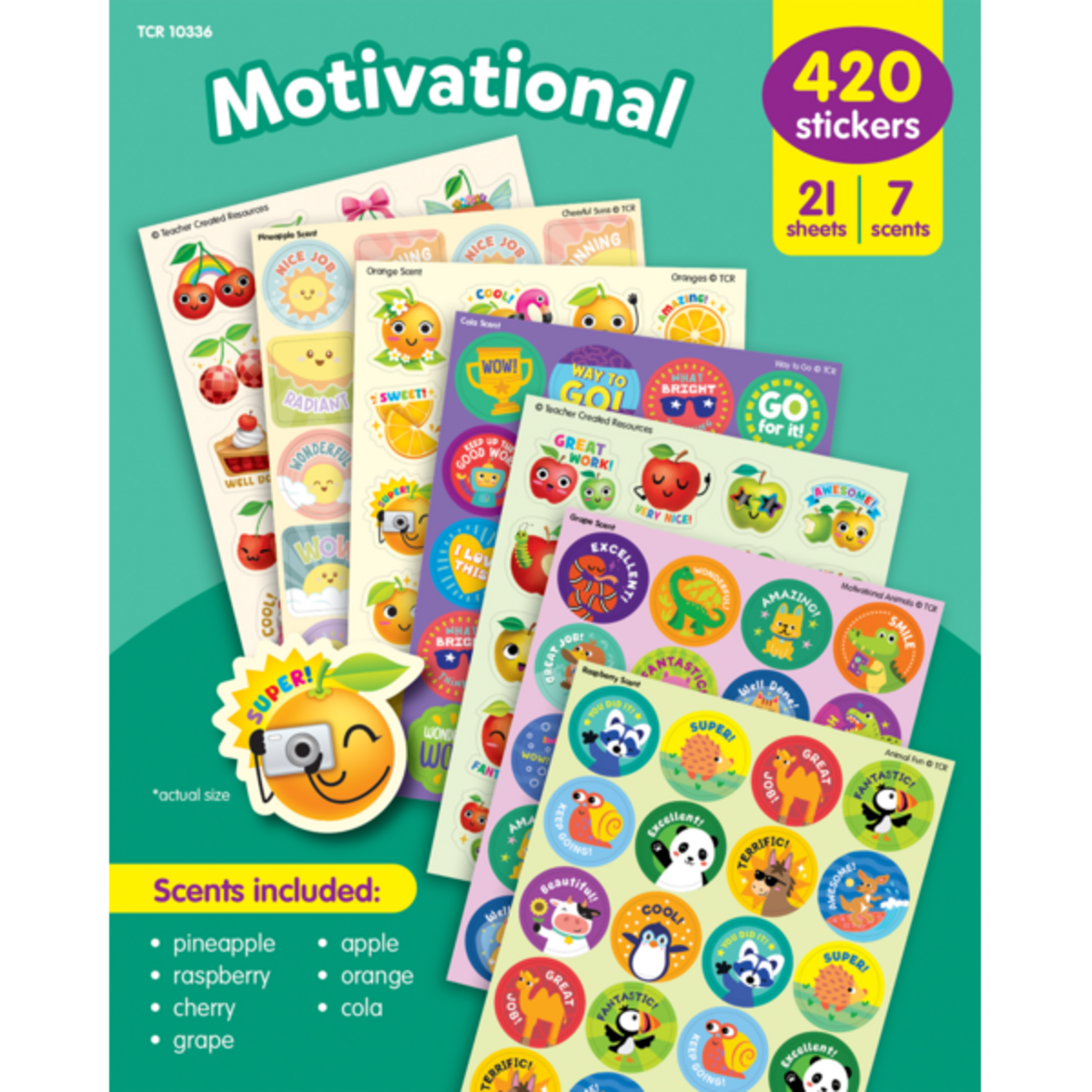 TEACHER CREATED RESOURCES Motivational Smelly Stickers Variety Pack