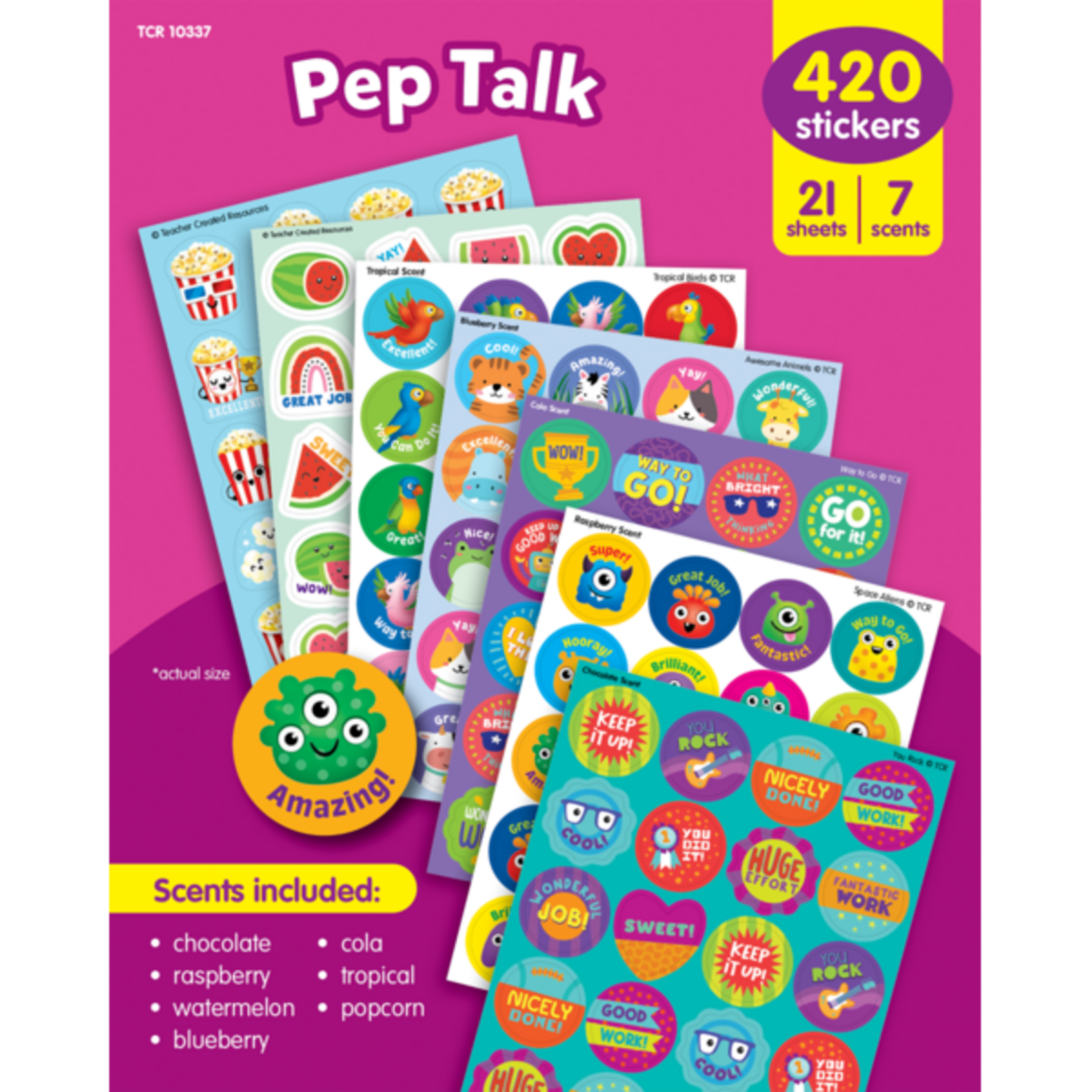 TEACHER CREATED RESOURCES Pep Talk Smelly Stickers Variety Pack