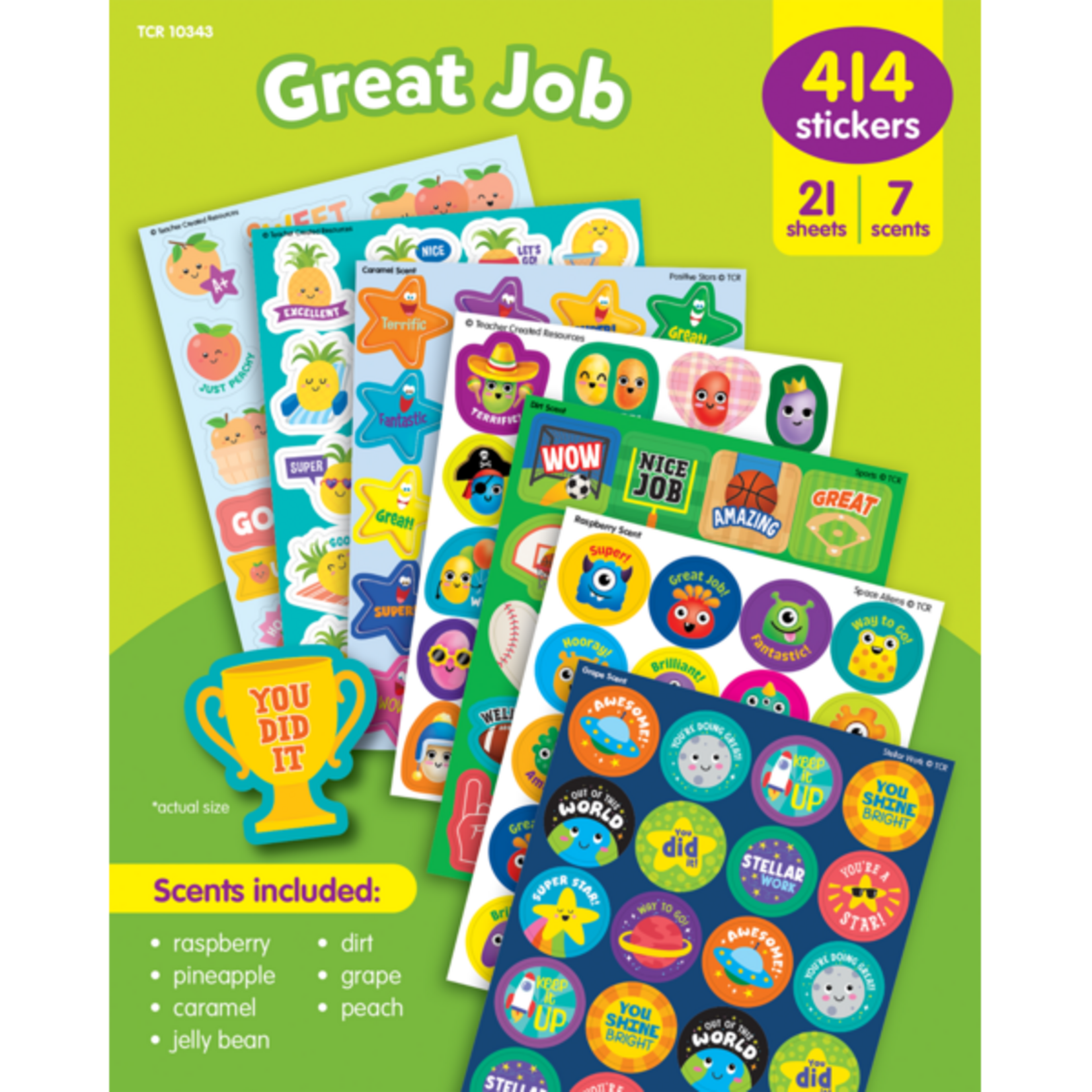 TEACHER CREATED RESOURCES Great Job Smelly Stickers Variety Pack
