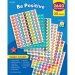 TEACHER CREATED RESOURCES Be Positive Mini Stickers Variety Pack