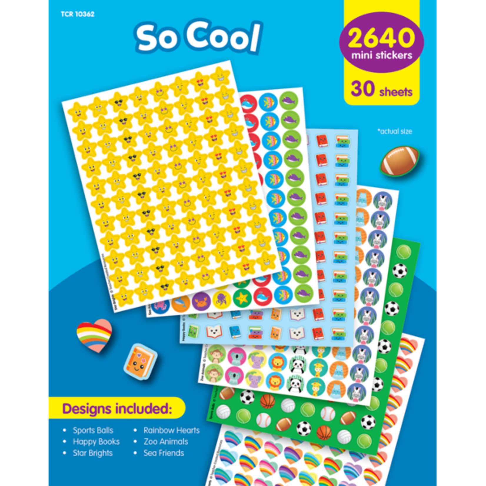TEACHER CREATED RESOURCES So Cool Mini Stickers Value Pack