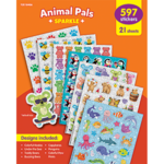 TEACHER CREATED RESOURCES Animal Pals Sparkle Stickers Variety Pack
