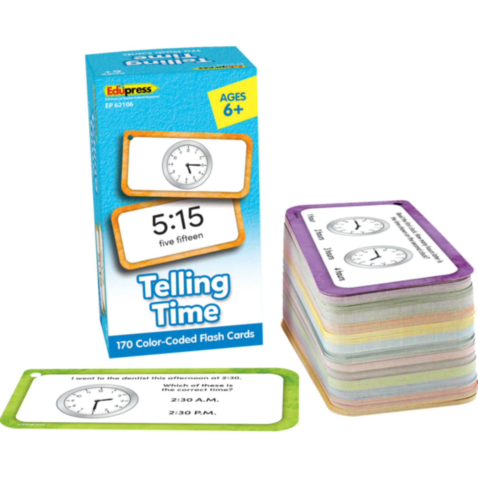 TEACHER CREATED RESOURCES Telling Time Flash Cards Deluxe Set