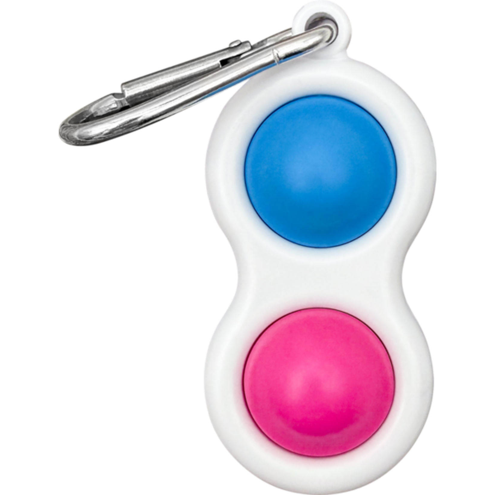 TEACHER CREATED RESOURCES Fidget Popper Keychain - Blue/Pink