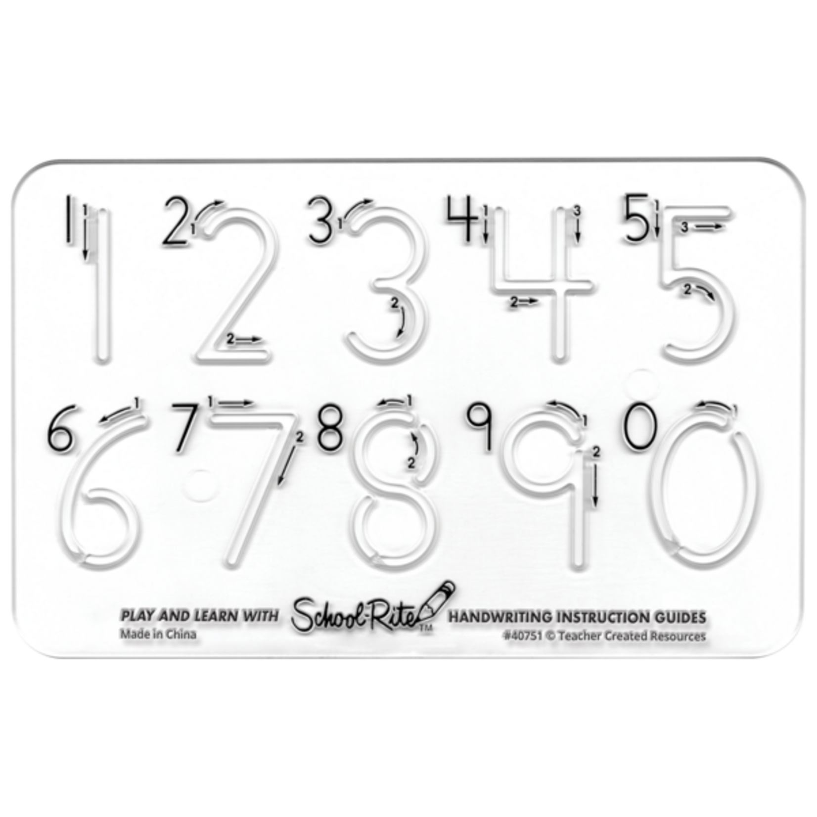 TEACHER CREATED RESOURCES School-Rite® Handwriting Instruction Guides - Numbers