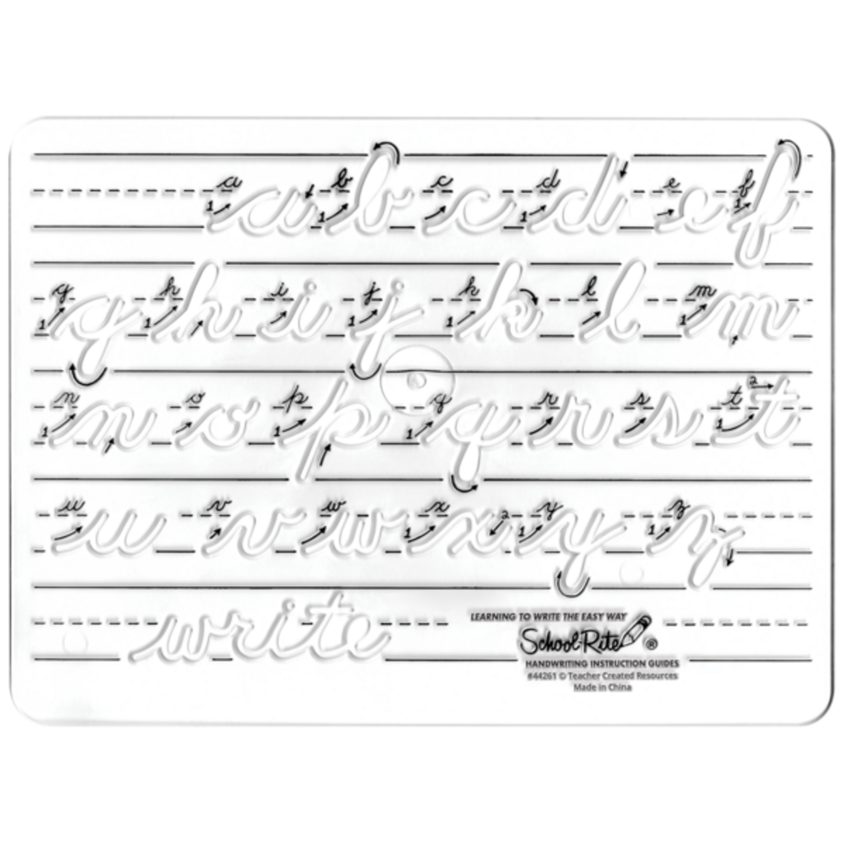 TEACHER CREATED RESOURCES School-Rite® Handwriting Instruction Guides - Lowercase Cursive