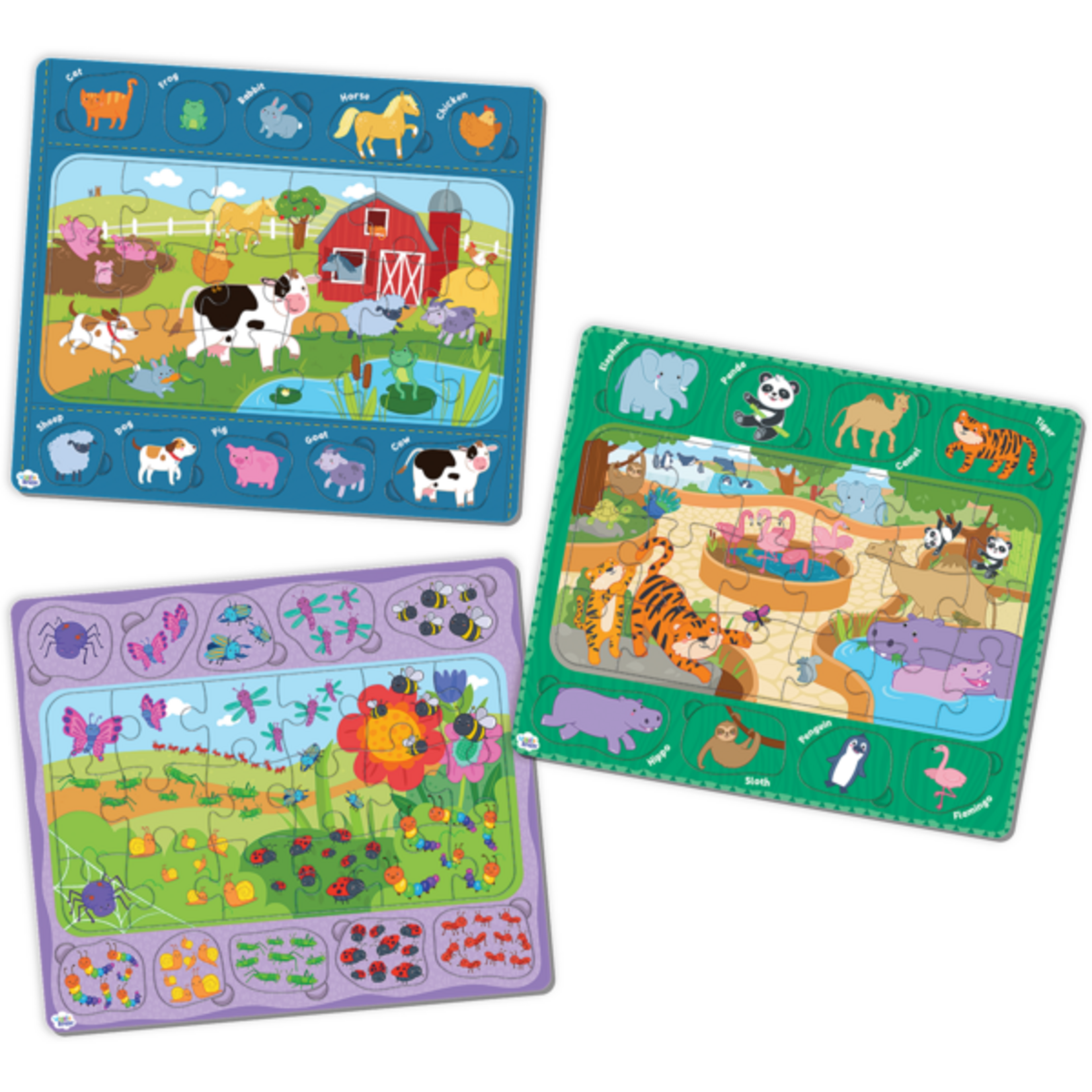 TEACHER CREATED RESOURCES Wiggle Brain Tray Puzzles - Animals at Play