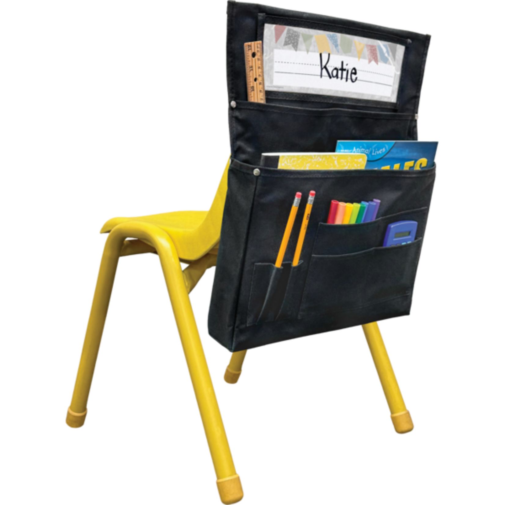 TEACHER CREATED RESOURCES Black Chair Pocket - For Large Chairs