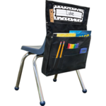 TEACHER CREATED RESOURCES Black Chair Pocket - For Small Chairs